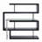 Clear Glass, Chrome High Gloss Finish Writing Desk With Shelf-1443282315