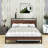 Wilhelmi Metal Platform Bed Frame with Trundle and USB Ports-1270646386-1270646384