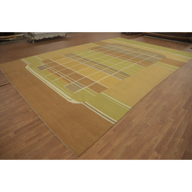 Tapis géométrique à motif géométrique kilim 11 x 17