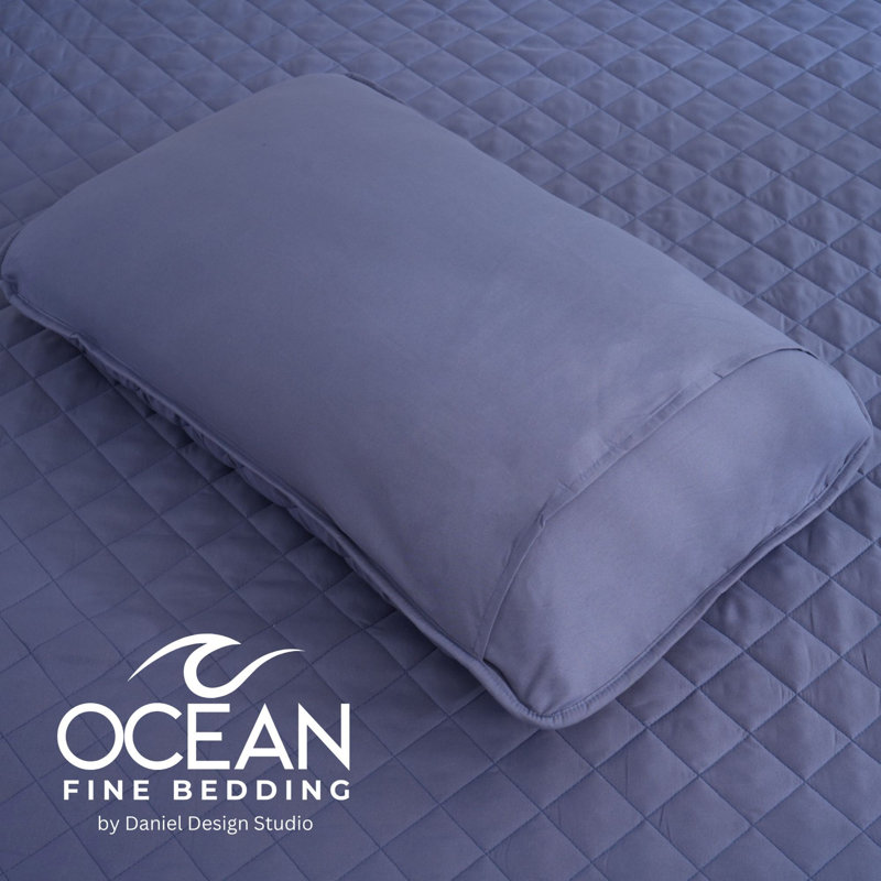 OCEAN FINE BEDDING Sham, Blue, Queen
