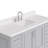 54.25'' Single Bathroom Vanity with Carrara Quartz Top-94668879