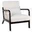Chaises d'appoint en bois durable, lin de coton beige, style moderne pour la maison