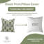 Coussin décoratif en tissu naturel 24 x 24 po Fabividine Manmohan-988513727-988527186