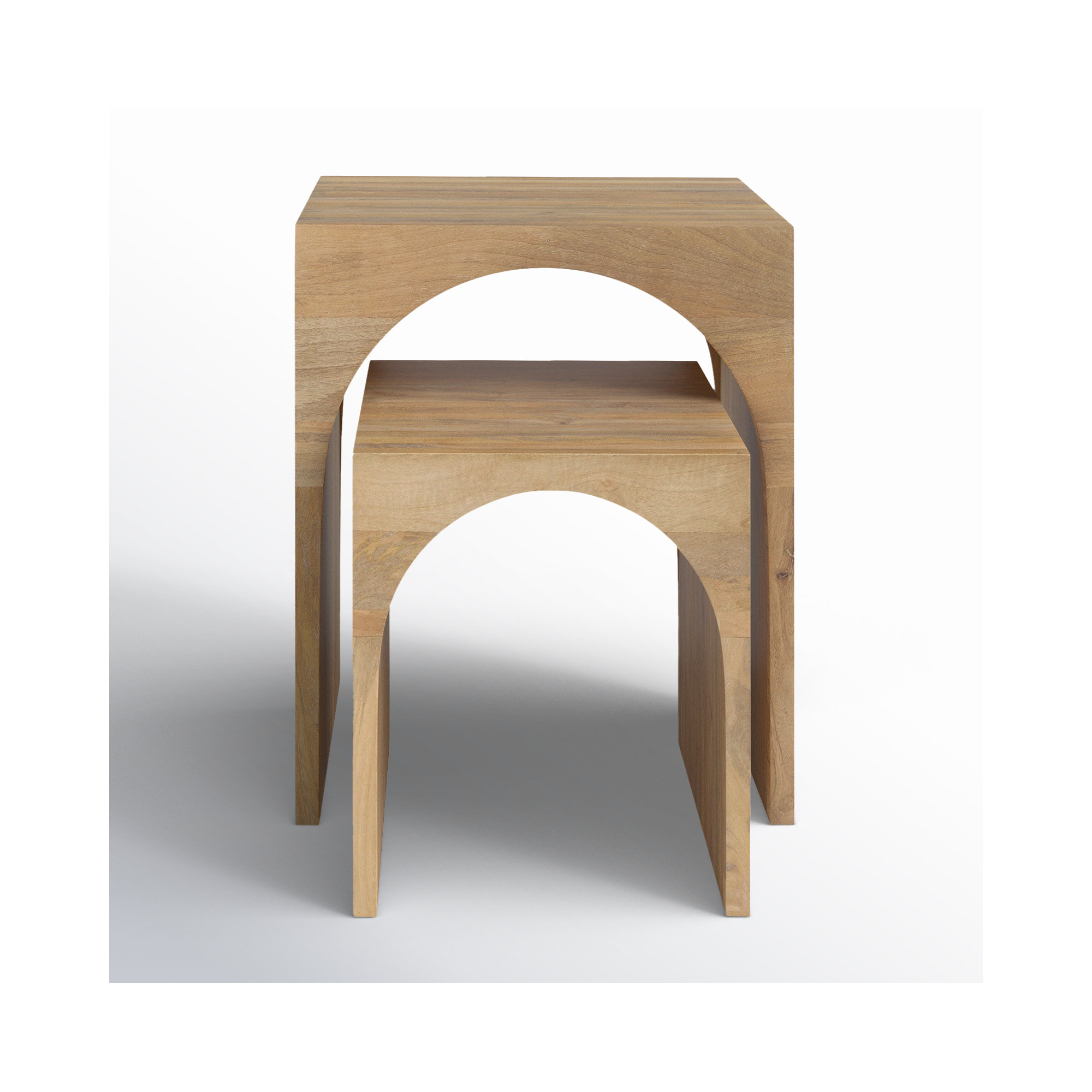 Coletta Solid Mango Wood Nesting Tables