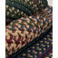 Tapis bleu tressé à motif géométrique Shyla-25441475