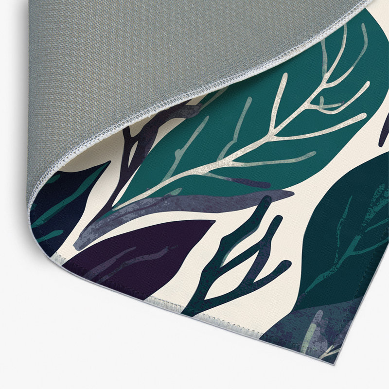 Tapis intérieur et extérieur Midnight Bloom, Rectangle 1 pi 6 po x 2 pi 6 po
