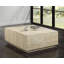 Table basse beige en travertine