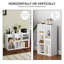 HOMCOM 2 Tier Bookshelf with 5 Open Storage Compartments-86933261