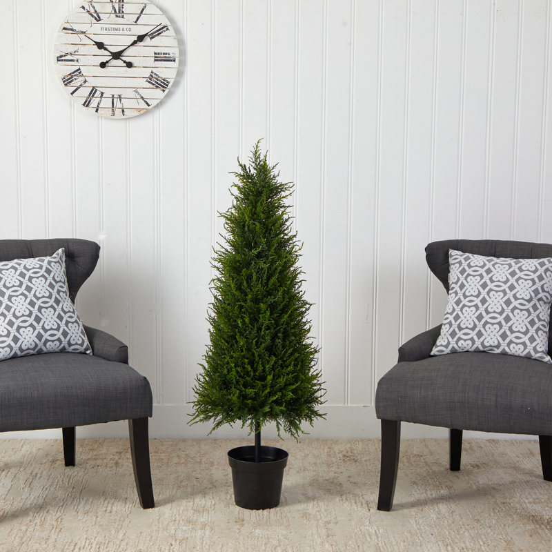 3.5ft. Cypress Artificial Tree with 350 LED Lights UV Resistant (Indoor/Outdoor)