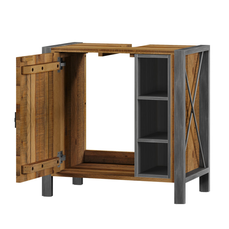 Hamrick Solid Wood Bathroom Storage Cabinet