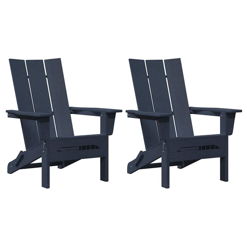 Plastic Adirondack Chair, Navy