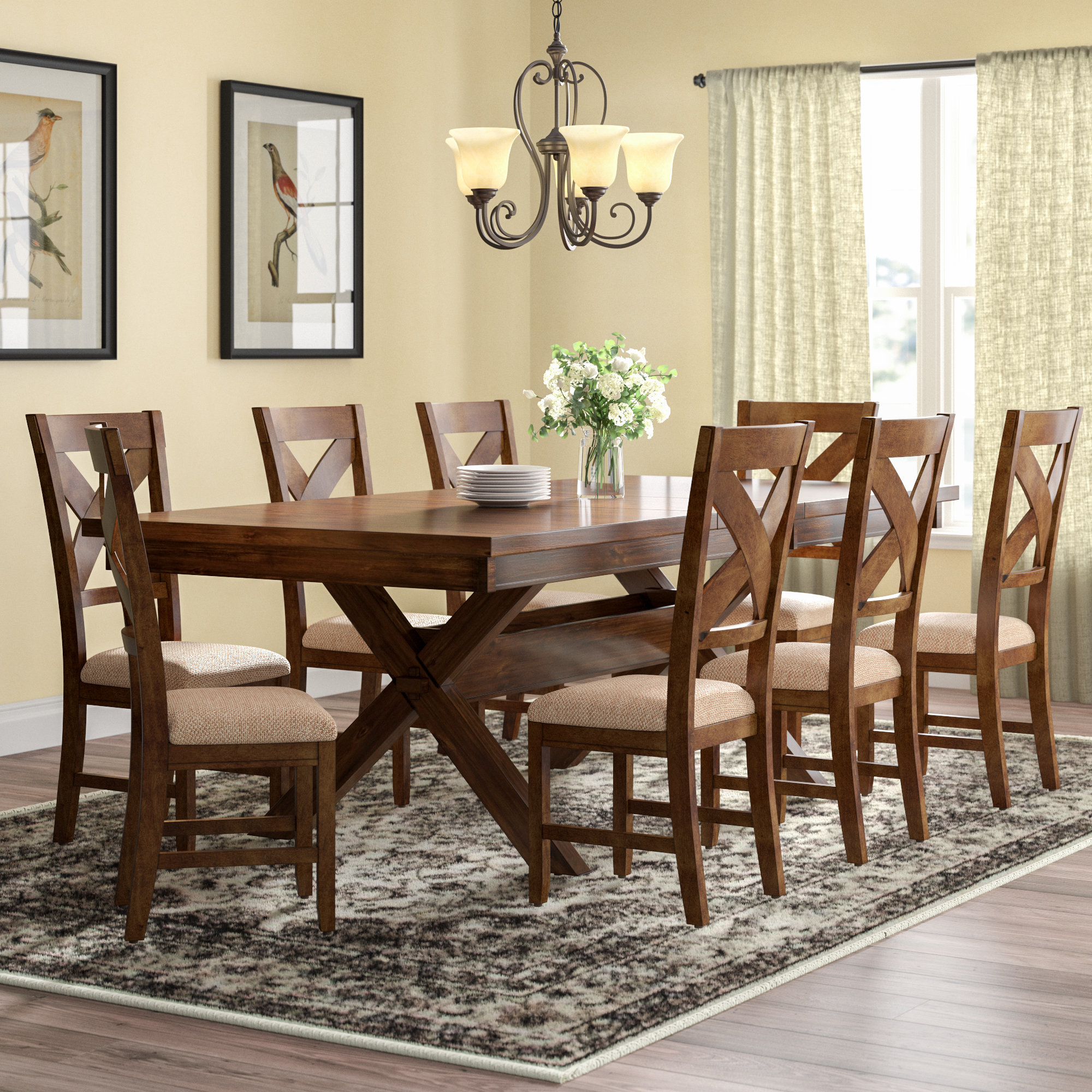 Gourdine - Person Trestle Dining Set