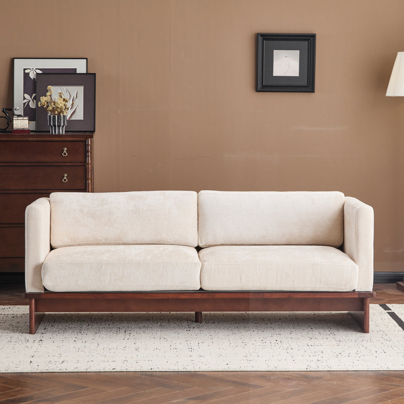 Canapé 3 places rembourré Boucle, Beige