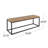 Patio Industrial Wood And Metal Bench