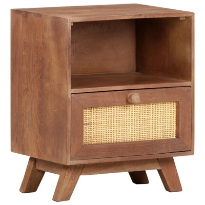 Remo 40cm W Solid Wood Bedside Table
