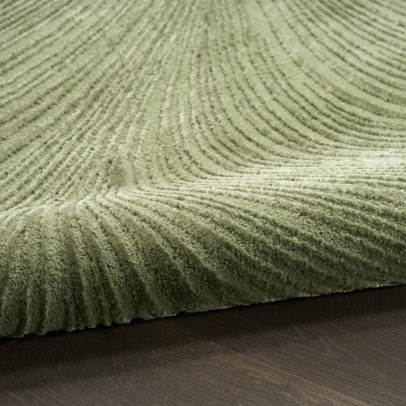Tapis d'intérieur moderne vert 2 pi 2 po x 7 pi 6 po DKNY Central Park West, Tapis de couloir 2 pi 2 po x 7 pi 6 po, Vert