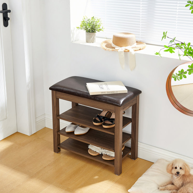 Un banc à langer réglable en hauteur en bois de haute qualité, équipé d'un siège confortable et d'un espace de rangement dissimulé, bois d'hévéa naturel