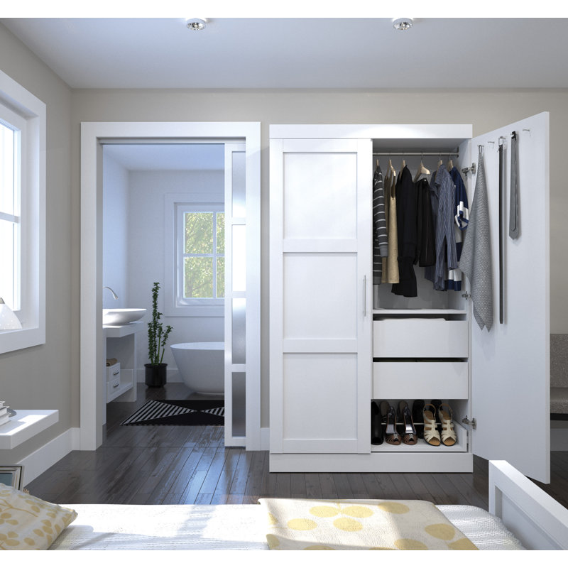 Armoire-penderie Arlex, Blanc