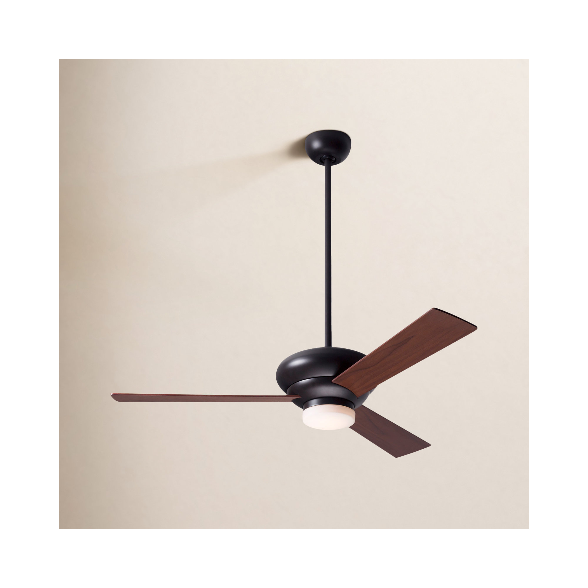Altus 42'' 3 Blade Ceiling Fan with LED Light Kit, Wall Control with Remote Handset (2-wire), Dark Bronze, Mahogany