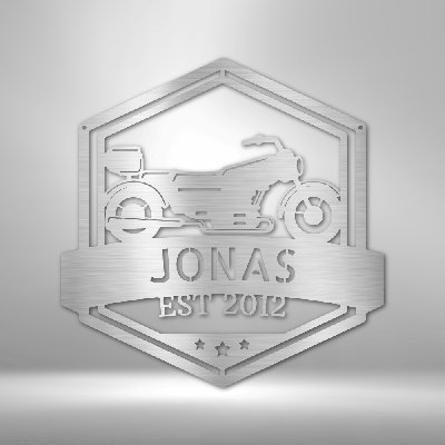 Personalized King Of The Road Monogram Steel Sign Steel Art Wall Metal Decor