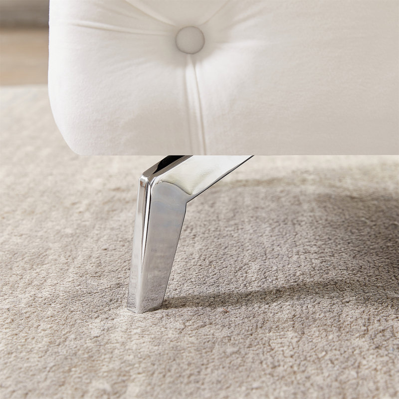 Button-Tufted Ottoman Bench
