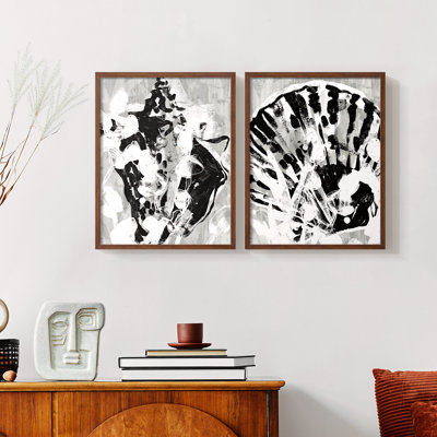 Ocean Inkblot I-Premium Framed Print -Ready to Hang - No Nails Required - No Nails Required