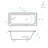 Voltaire 60 X 30 Left Drain Soaking Alcove Bathtub In Glossy White With Integrated Overflow, Drain Included