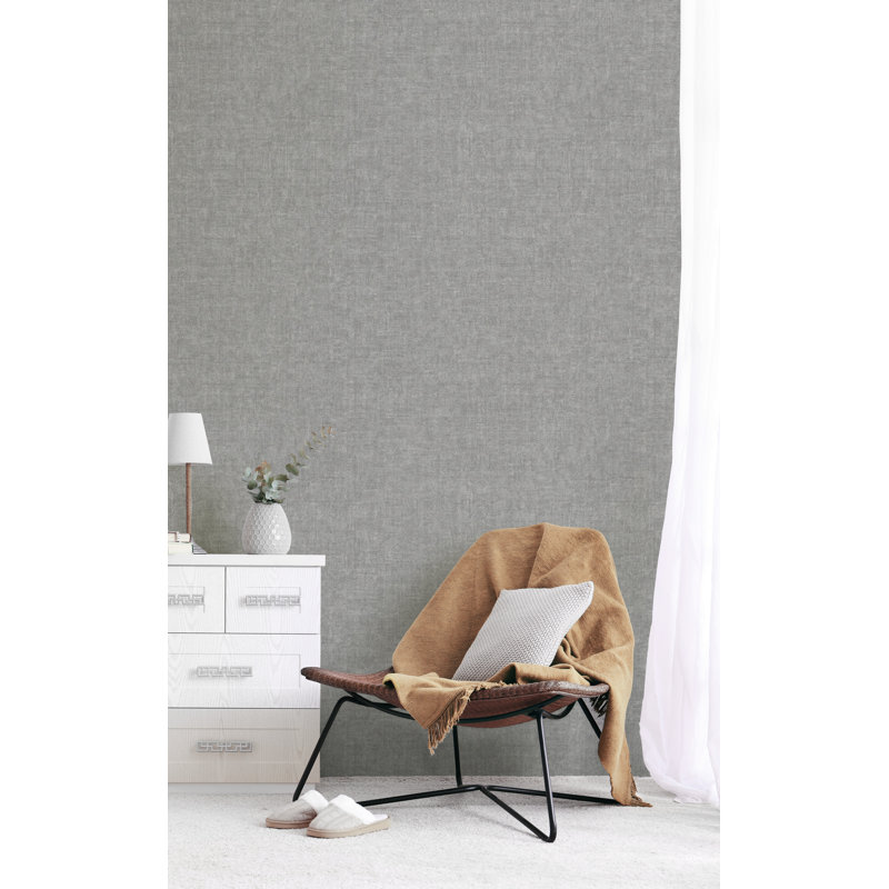 Rouleau de papier peint L 33 pi x l 21 po Asperia, Gris frais