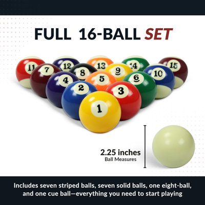 Pool Table Regulation Billiard Ball Set