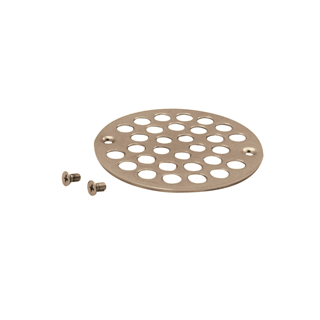 4" OD Brass Shower Strainer Grid Drain Cover Westbrass 