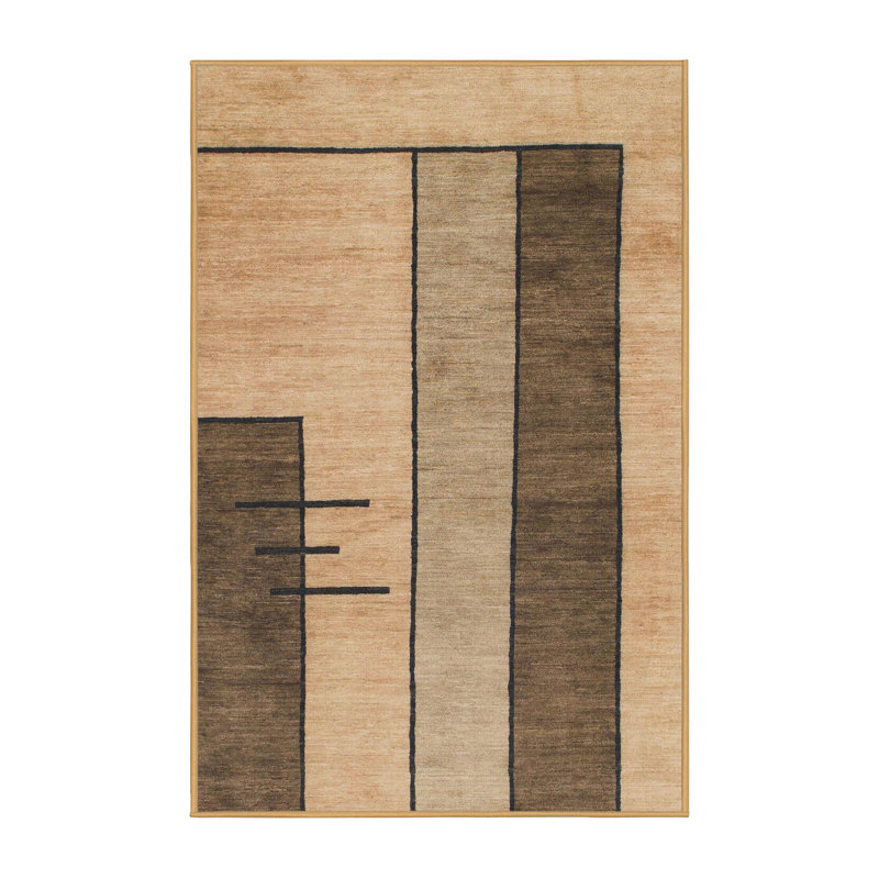 Abstract Indoor Rug, Rectangle 7' x 9'