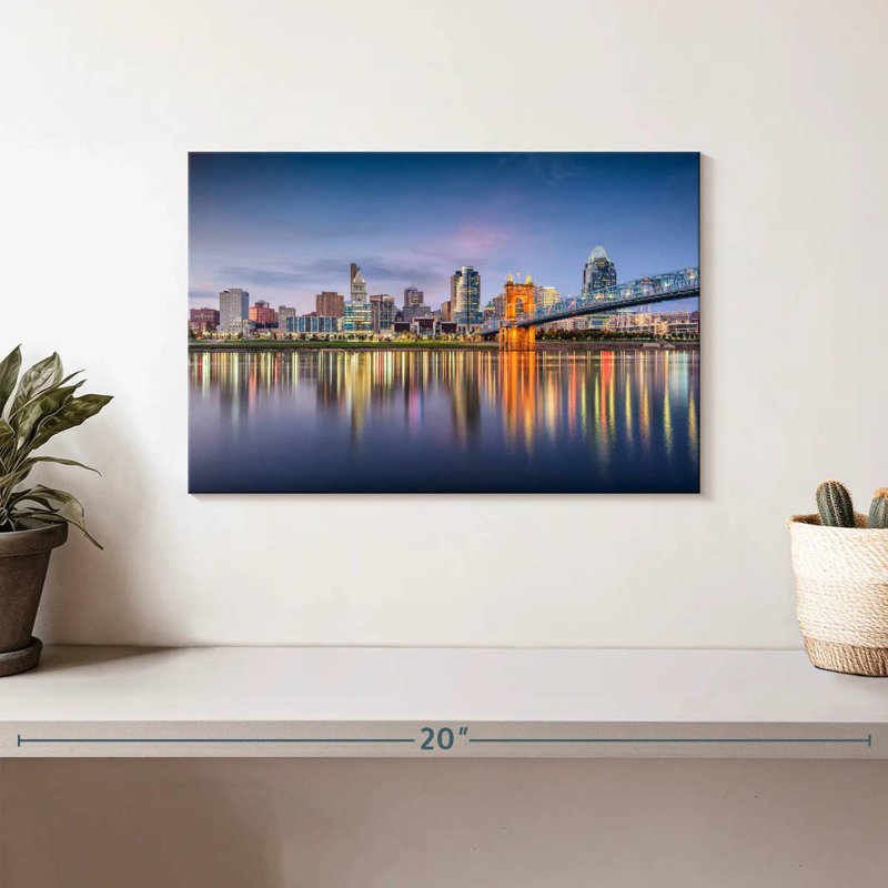 Hannes Cincinnati City Skyline, H 8 po x l 12 po