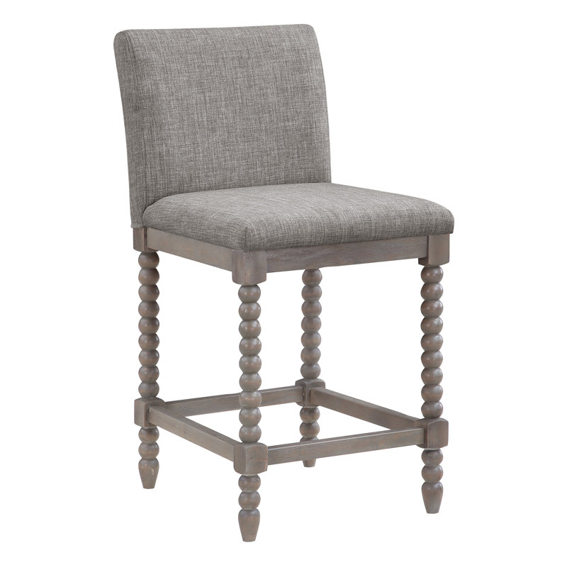 Tabouret de comptoir 26,5 po Lippold, gris