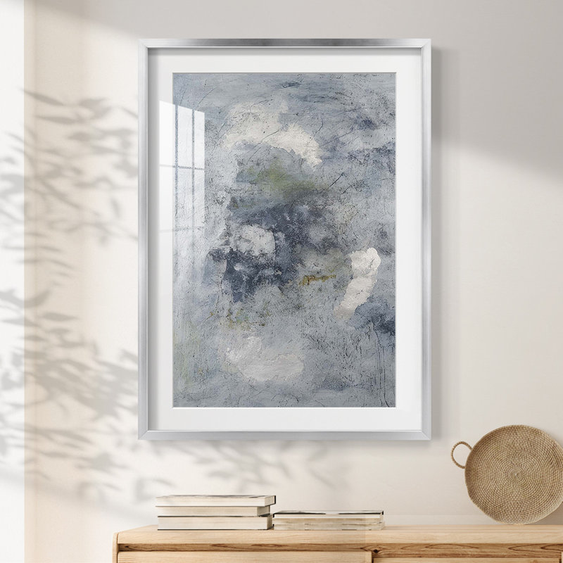 Indigo Dreamscape I - impression encadrée, H 28,5 po x l 20,5 po, Argent argent