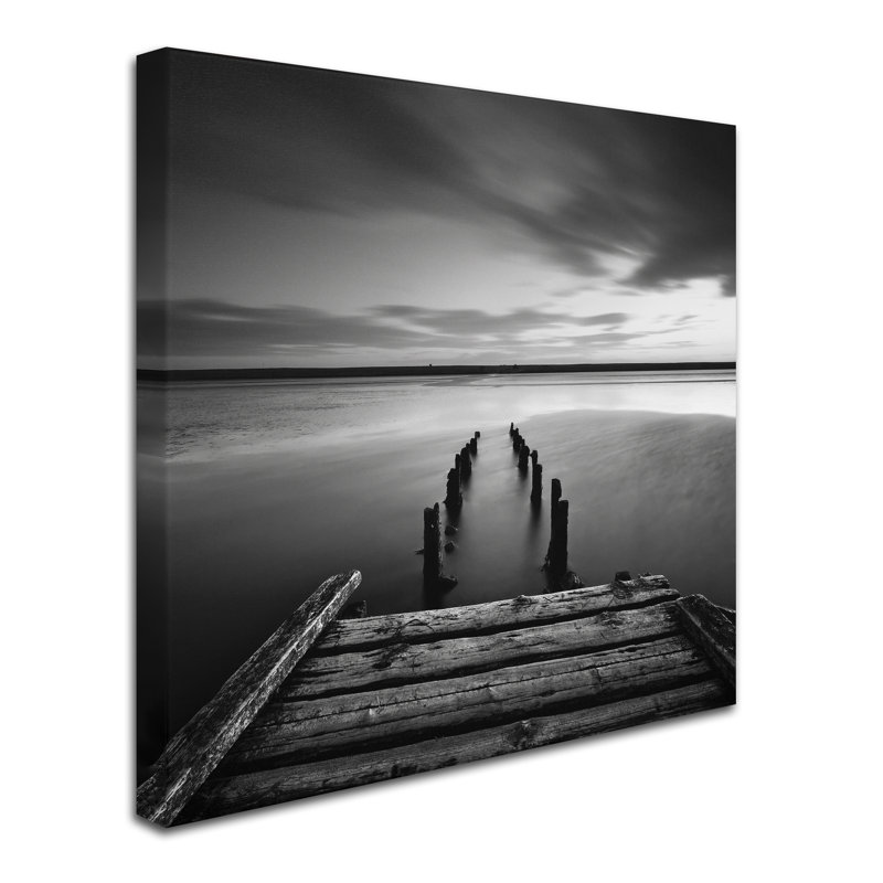 «Dorset Jetty» par Macri, reproduction de photo sur toile tendue, H 35 po x l 35 po x P 2 po