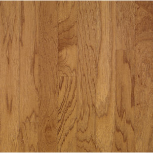 Parquet massif en hickory de 3/4 po d'épaisseur x 4 po de largeur x de longueur variable