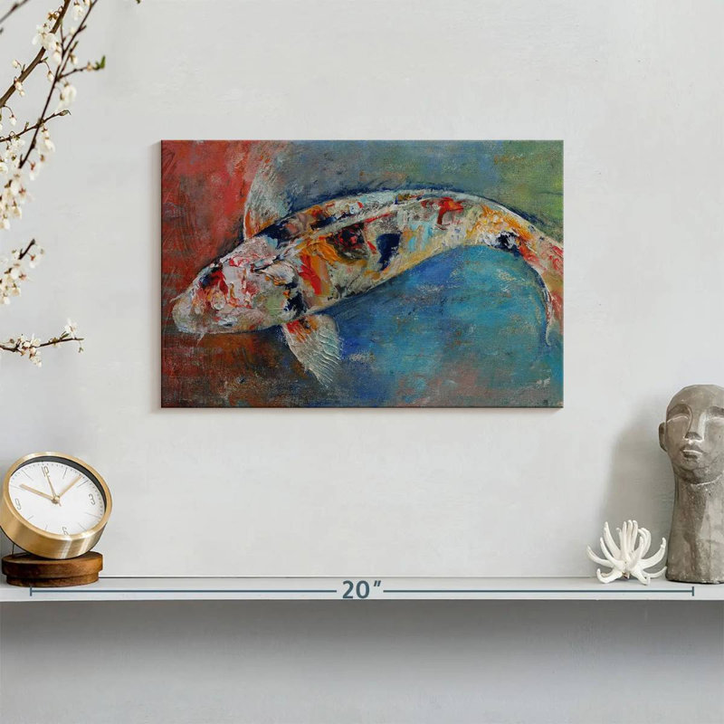 Crowle Japanese Koi, 8" H x 12" W