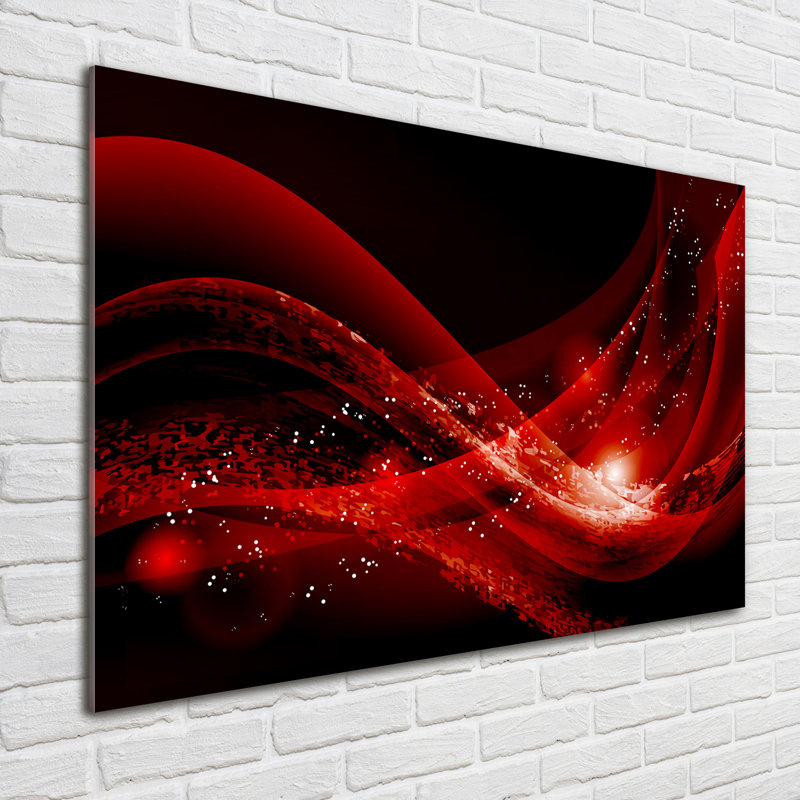 Glass Print Wall Art 100X70cm Image Printed On Glass Decorative Wall Picture Behind Toughened / Tempered Safety Real Glass For Kitchen & Living Room Theme:Abstract Background