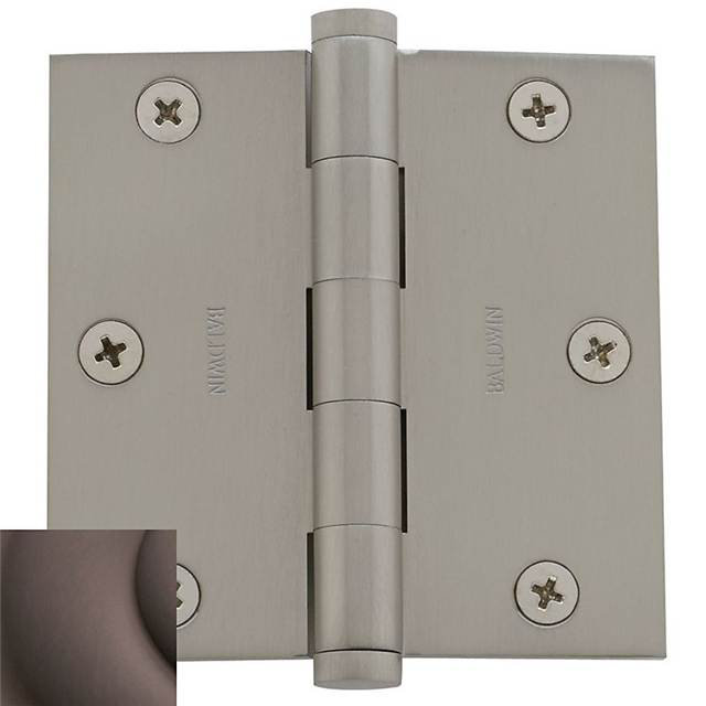3.5" H x 3.5" W Butt Bearing Single Door Hinge, Venetian Bronze, Yes