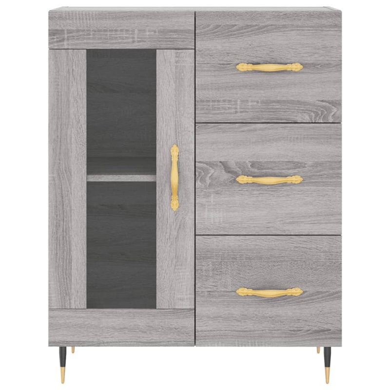 Roulston 1 - Door Standard Accent Cabinet, Grey Sonoma