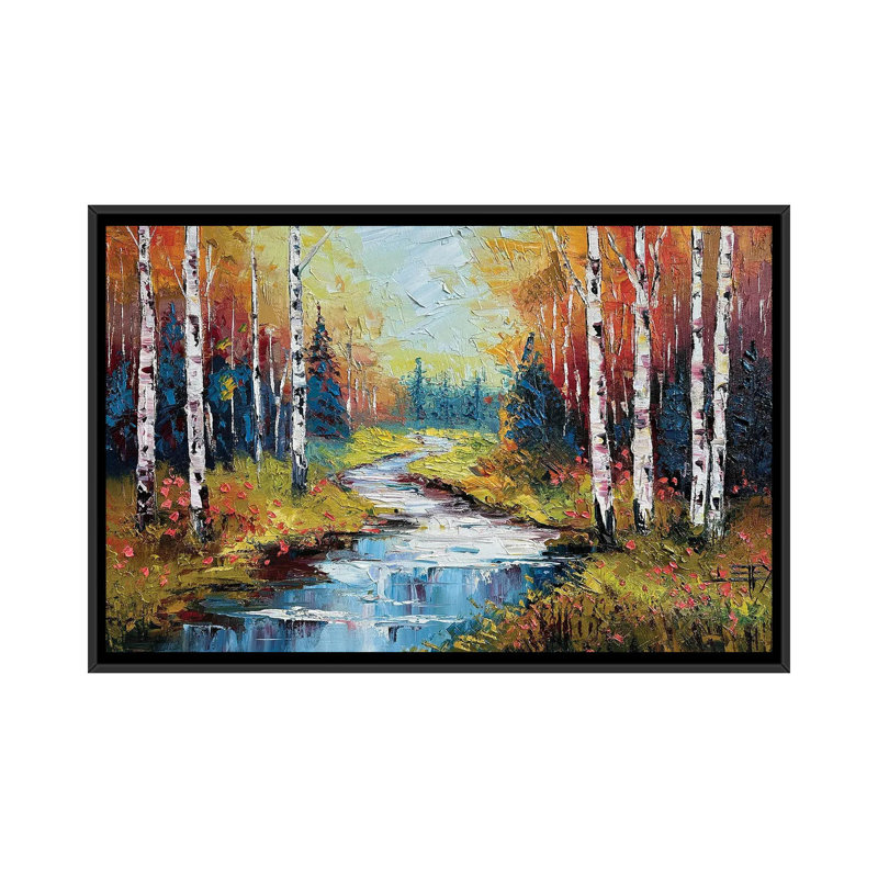 «Fall Enchantment», reproduction d'art sur toile encadrée, H 18 po x l 26 po, Noir, Reproduction encadrée sans passe-partout