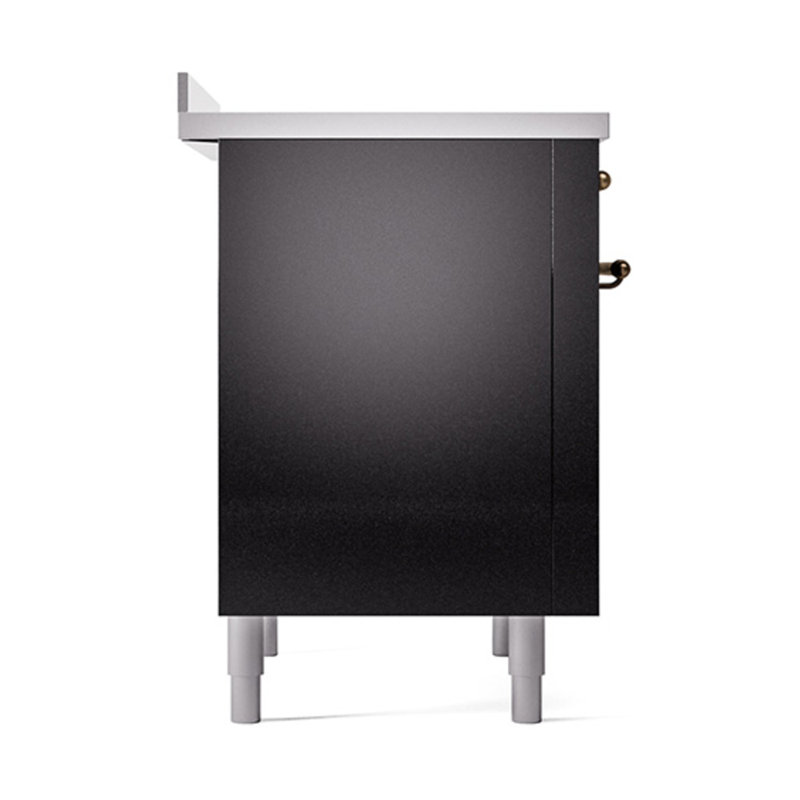 ILVE Nostalgie II Noblesse 36 in Induction Range, Glossy Black/Bronze