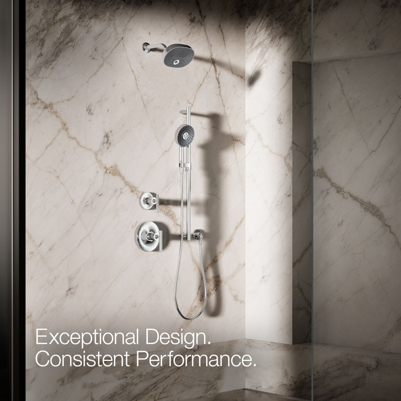 Statement 2.5 GPM Round Multifunction Handshower With Katalyst Air-Induction Technology, Polished Chrome