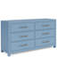 Commode double à 6 tiroirs Lana avec tiroirs supérieurs doublés de feutre et glissières en métal -1863528005