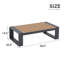 Table basse d'extérieur en aluminium