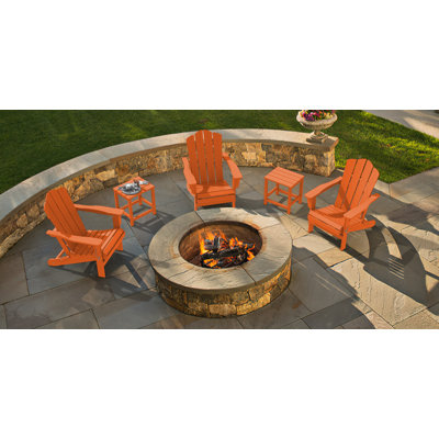 Wolak Foldable Outdoor Adirondack Chair