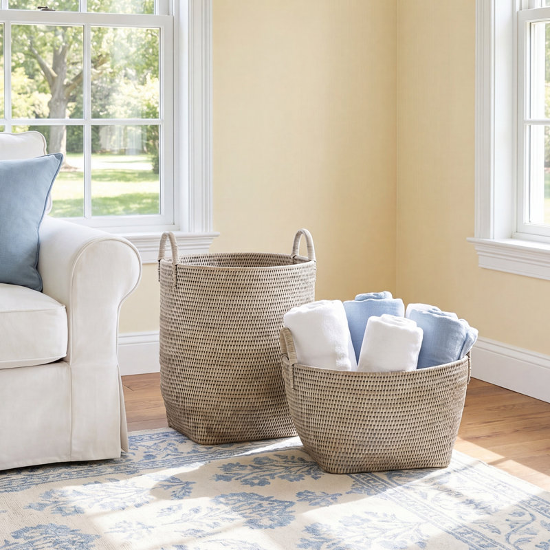 Birch Lane™ Gertie Rattan Decorative Basket