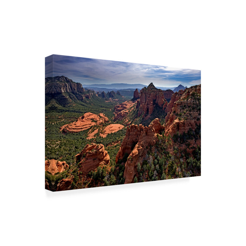 "Rouleau", "Mike", Sedona Az, art sur toile, H 12 po x l 19 po
