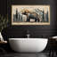 Impression sur toile encadrée «Wood Panneau Effect»-111652929-111652927