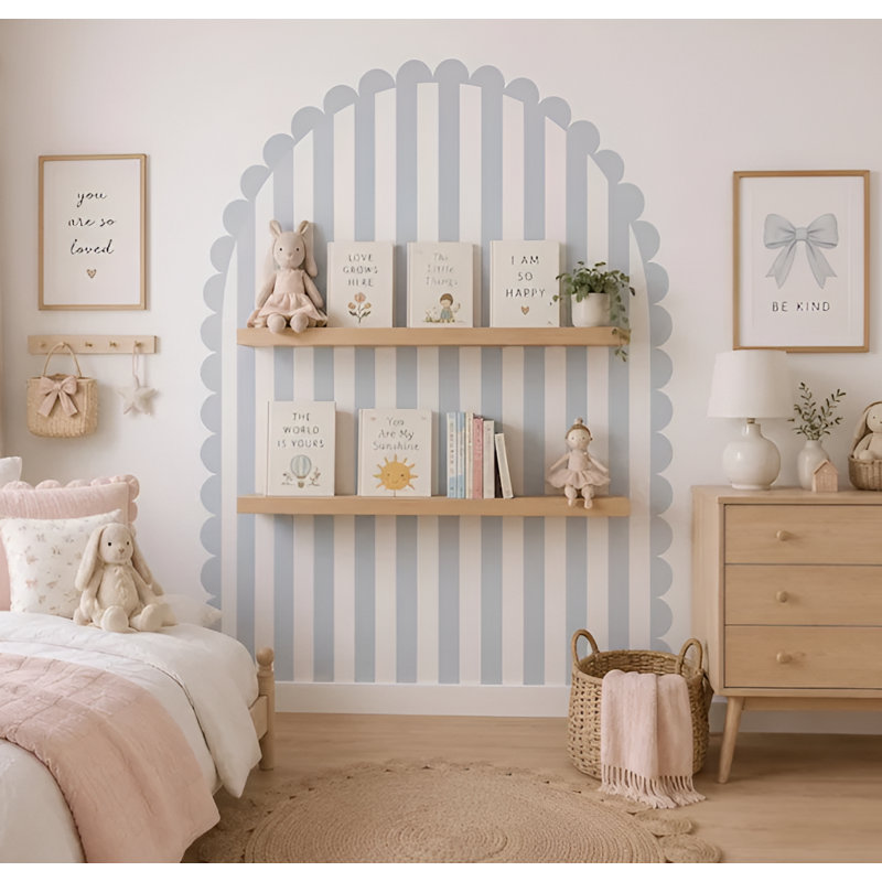 Wall Decals, 66" W x 78" H, Light Pink